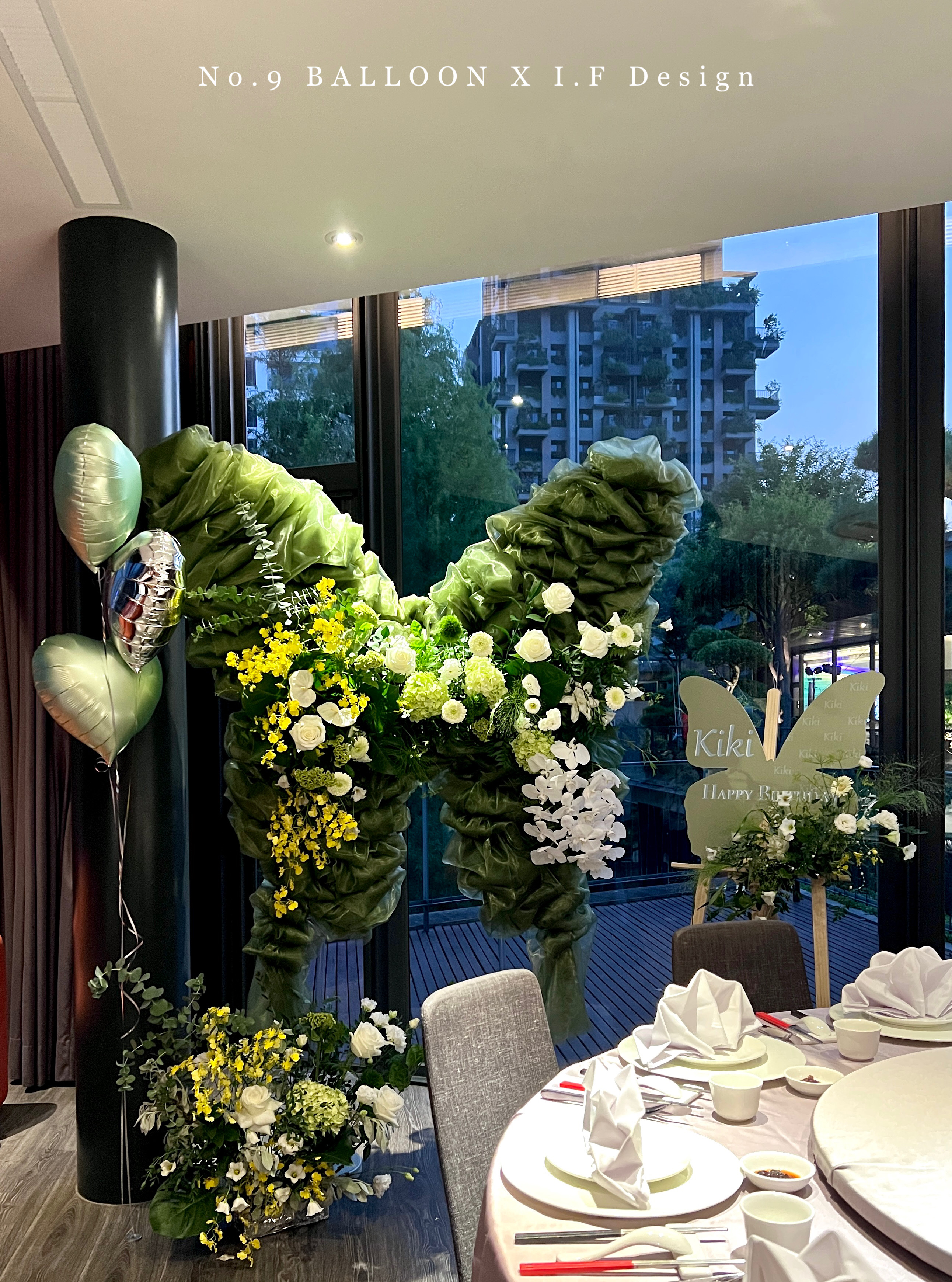 氣球花藝佈置,台中派對氣球花店,台中生日佈置