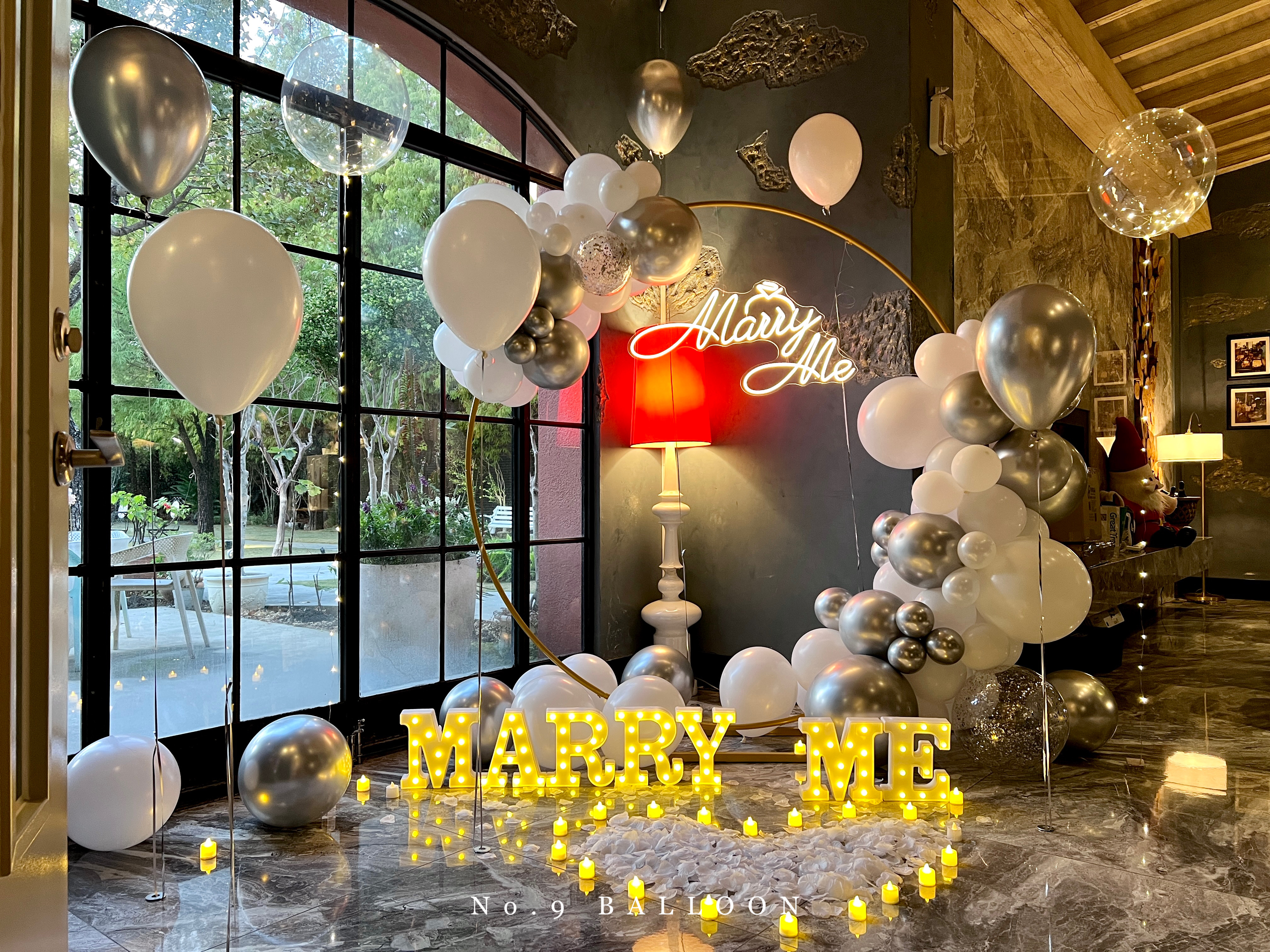 求婚佈置,求婚氣球,台中求婚佈置